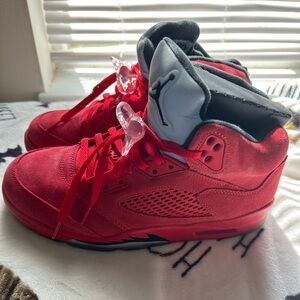 Air Jordan Retro 5 Red Suede